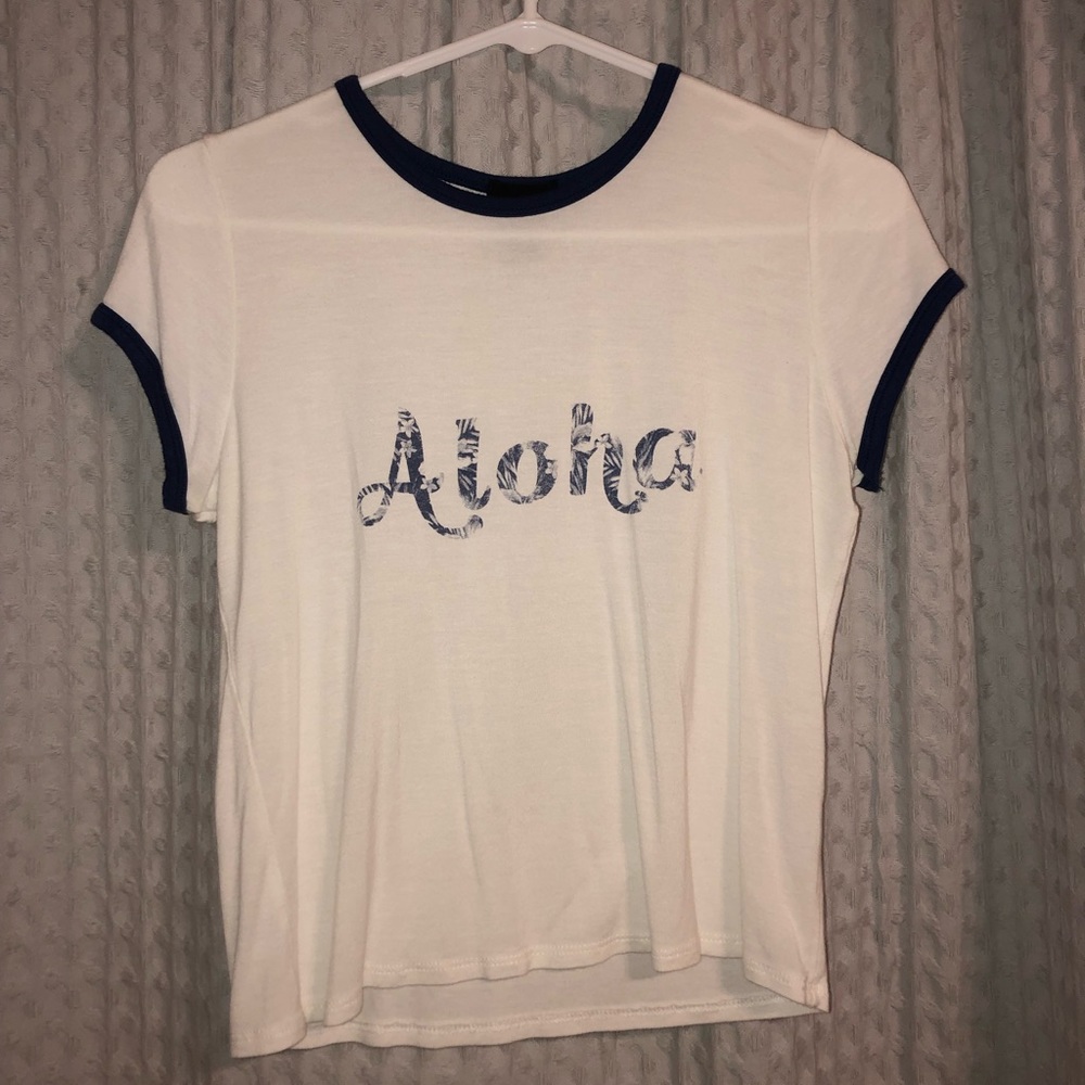 White crop top